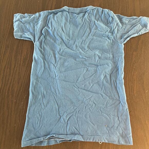 Vintage Single Stitch Led Zeppelin T-shirt Blue Cotton Size Small JL - Picture 6 of 9